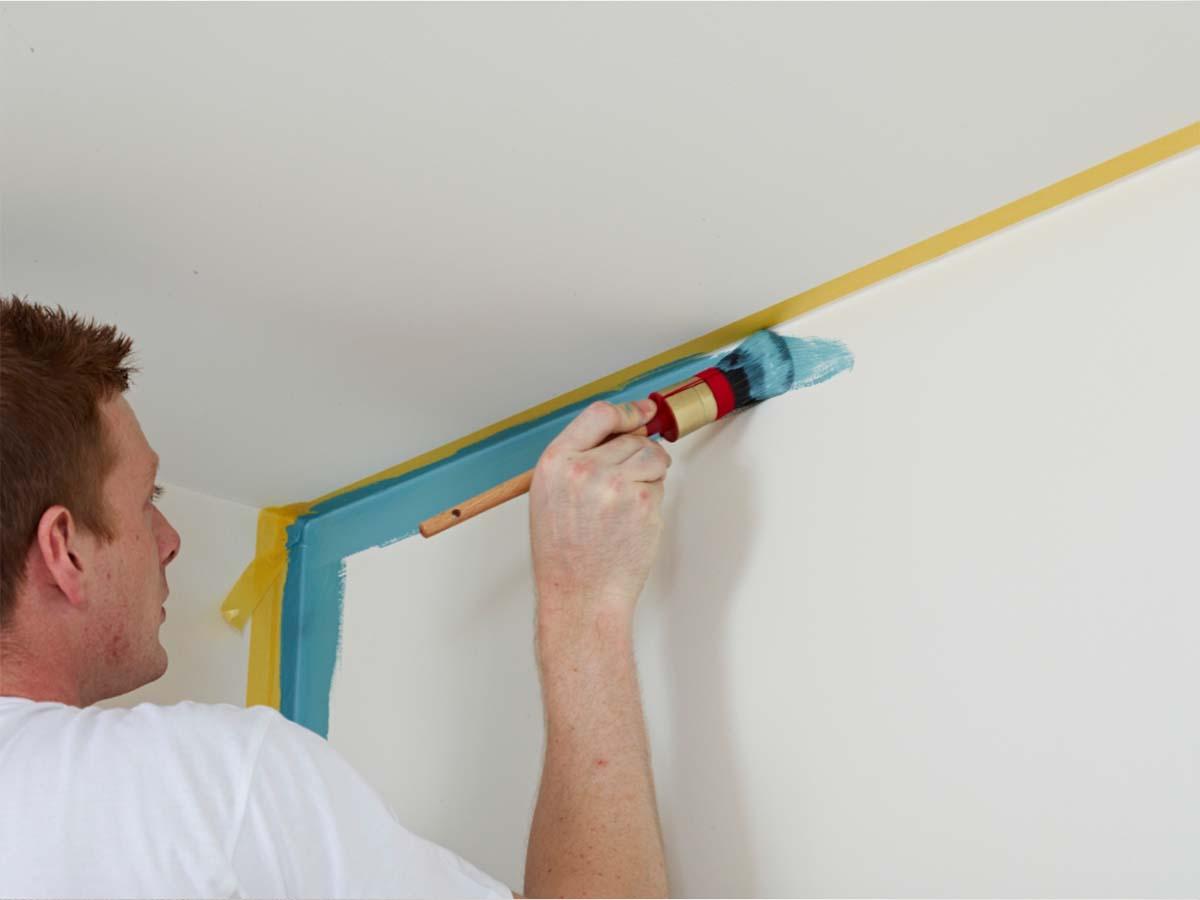 Sauberer Übergang Wand und Decke