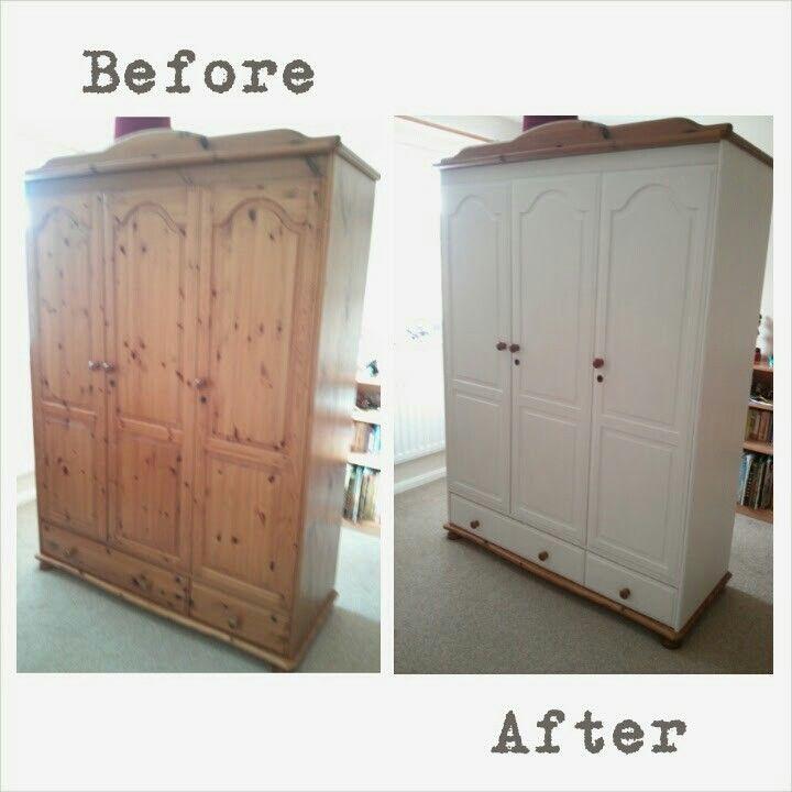 Schrank mit Kreidefarbe gestaltet