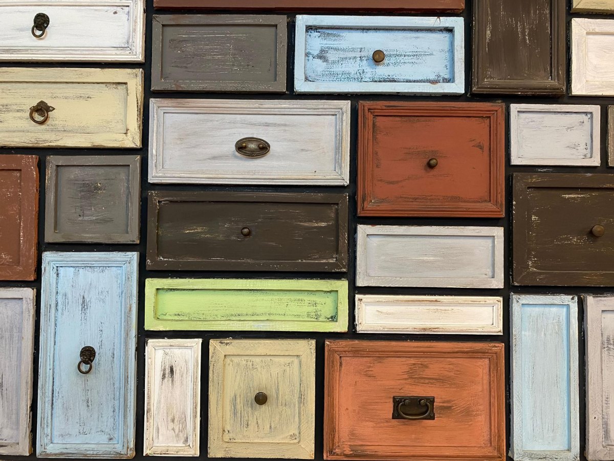 Schubladen Wanddekoration Vintage