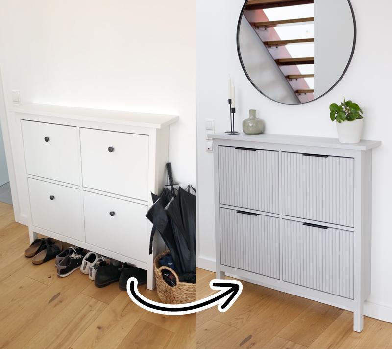 Moderner Schuhschrank Upcycling