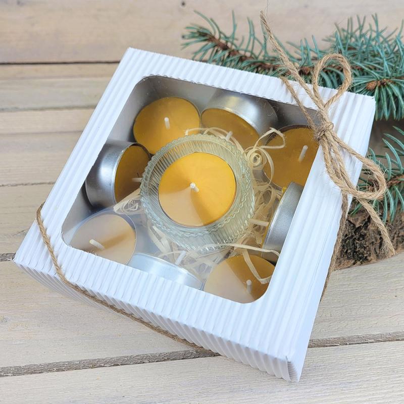 Selbstgemachte Teelichtsets Geschenk