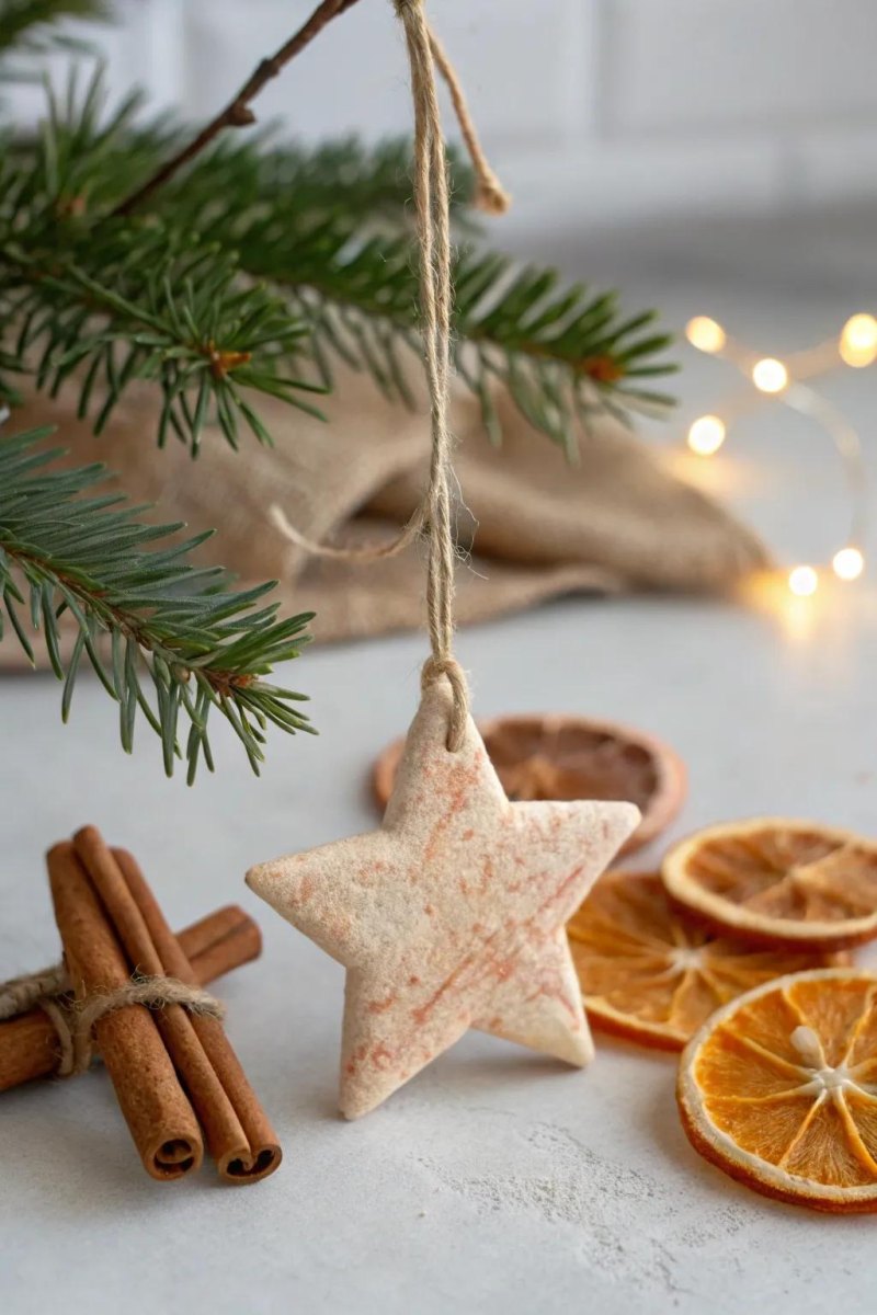 Salzteig Weihnachtsdeko Natur